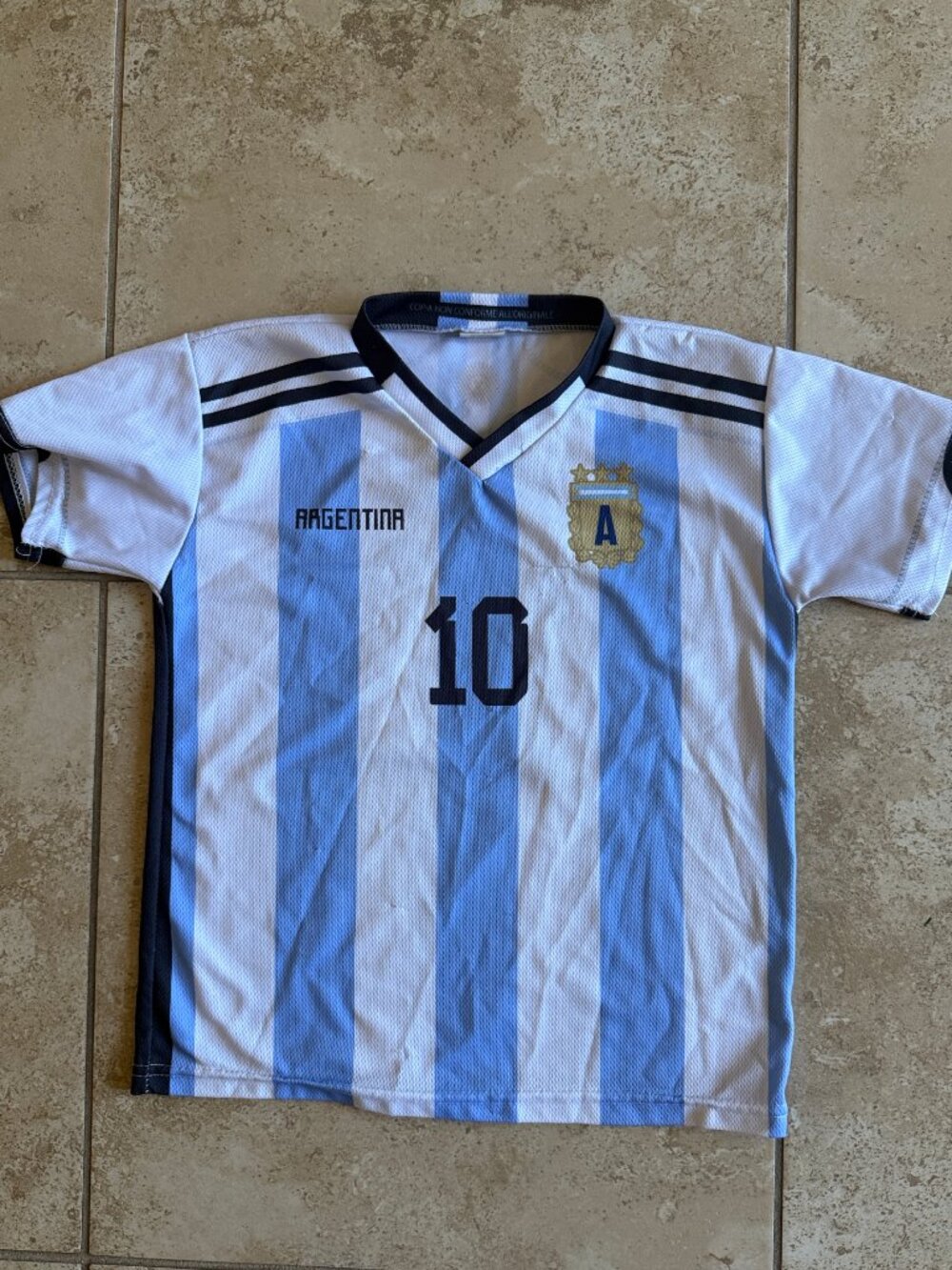 Vintage Lionel Messi Argentina National Team jersey – Made in Italy. Boys size M